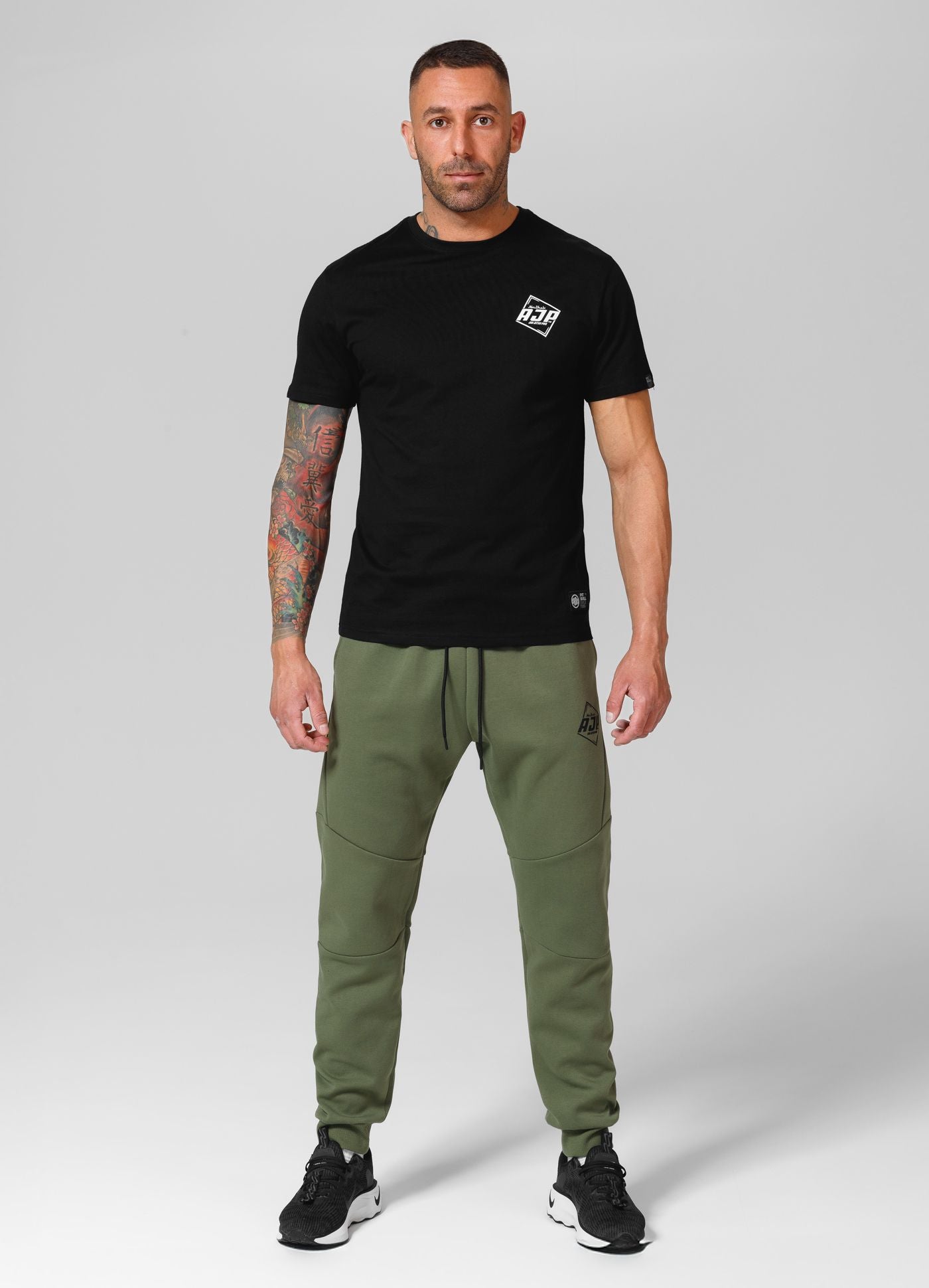 Men's T-Shirt Small Logo AJP - Black