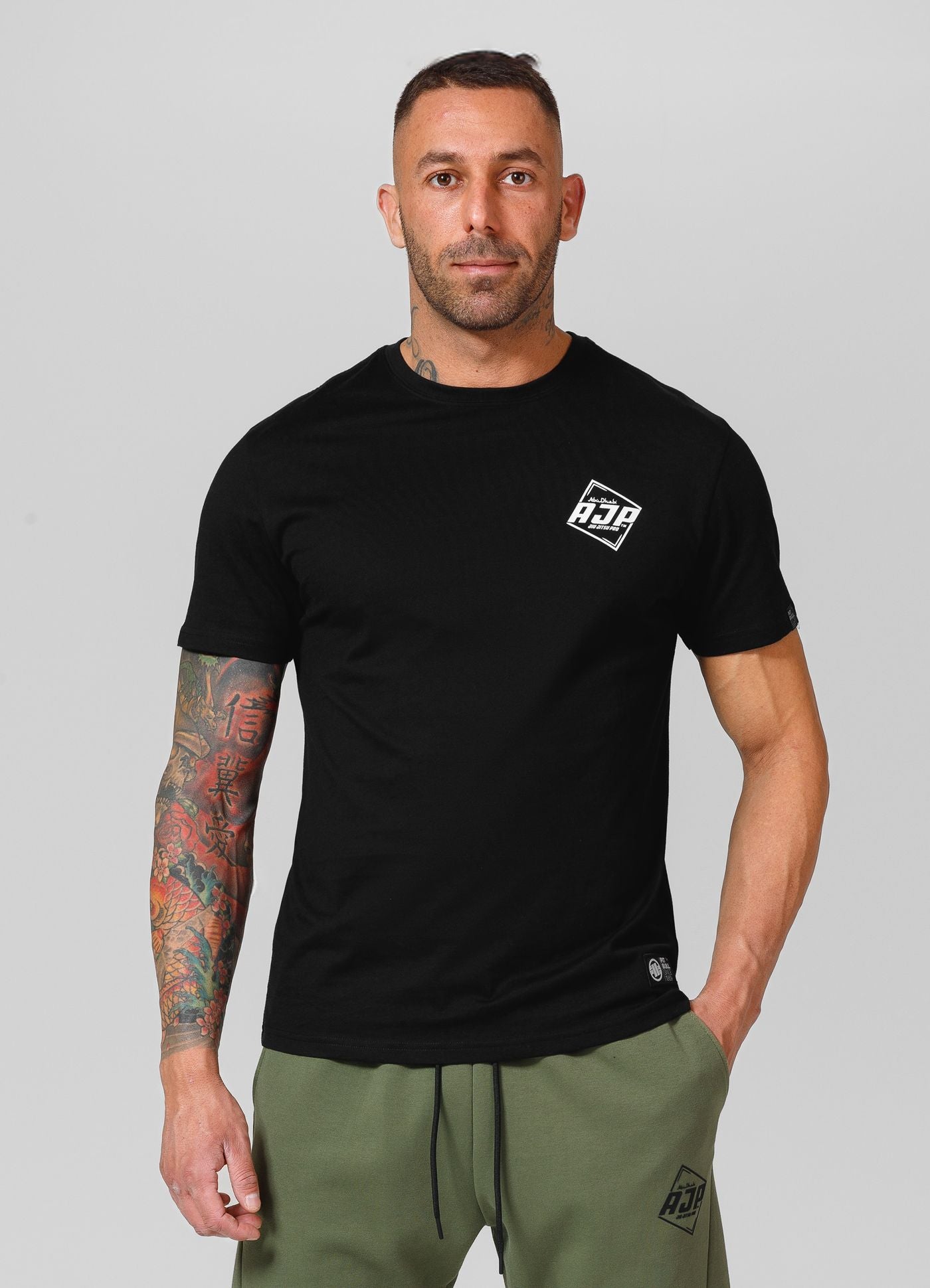 Men's T-Shirt Small Logo AJP - Black