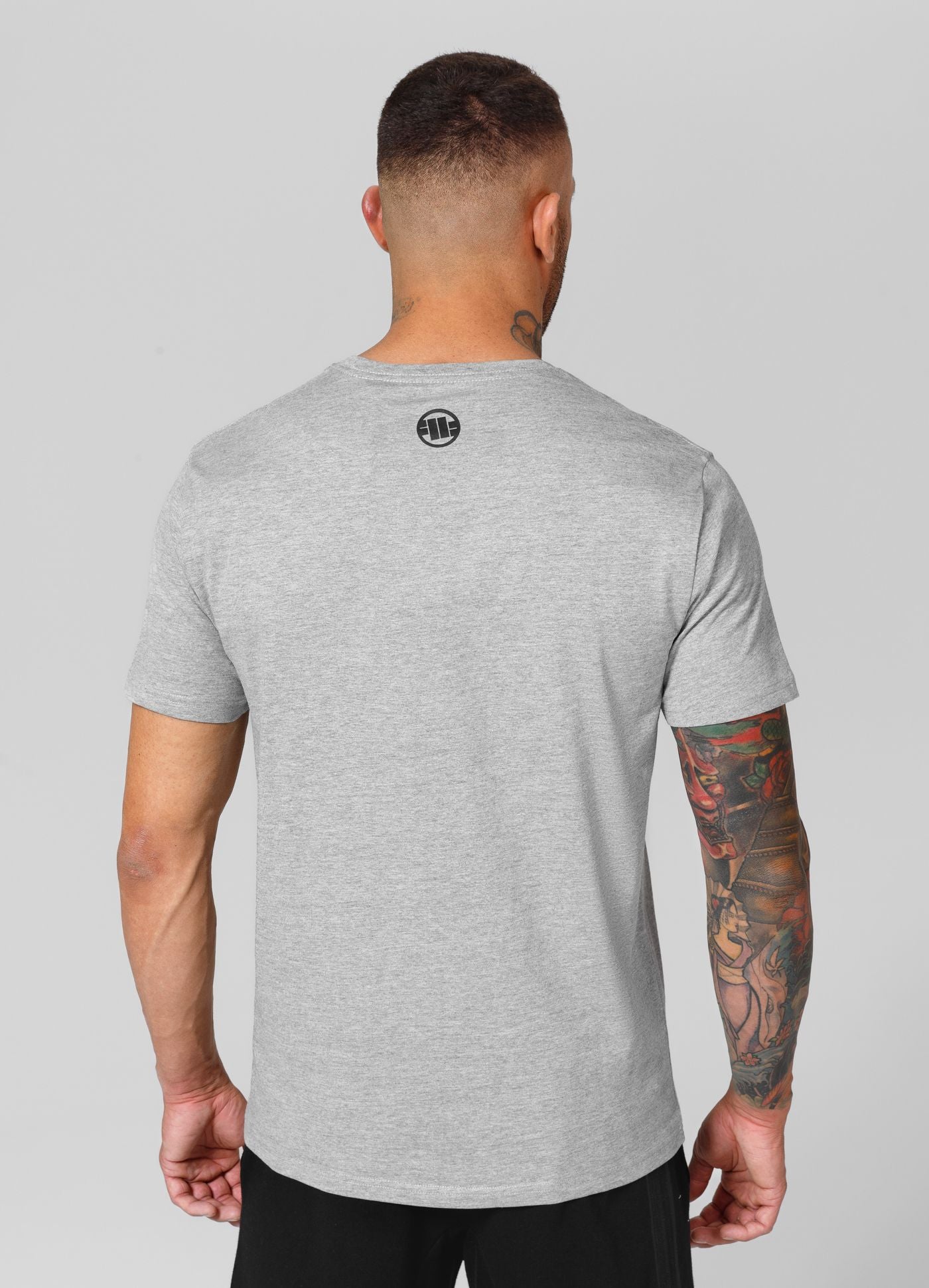 Men's T-Shirt Small Logo AJP - Gray Melange