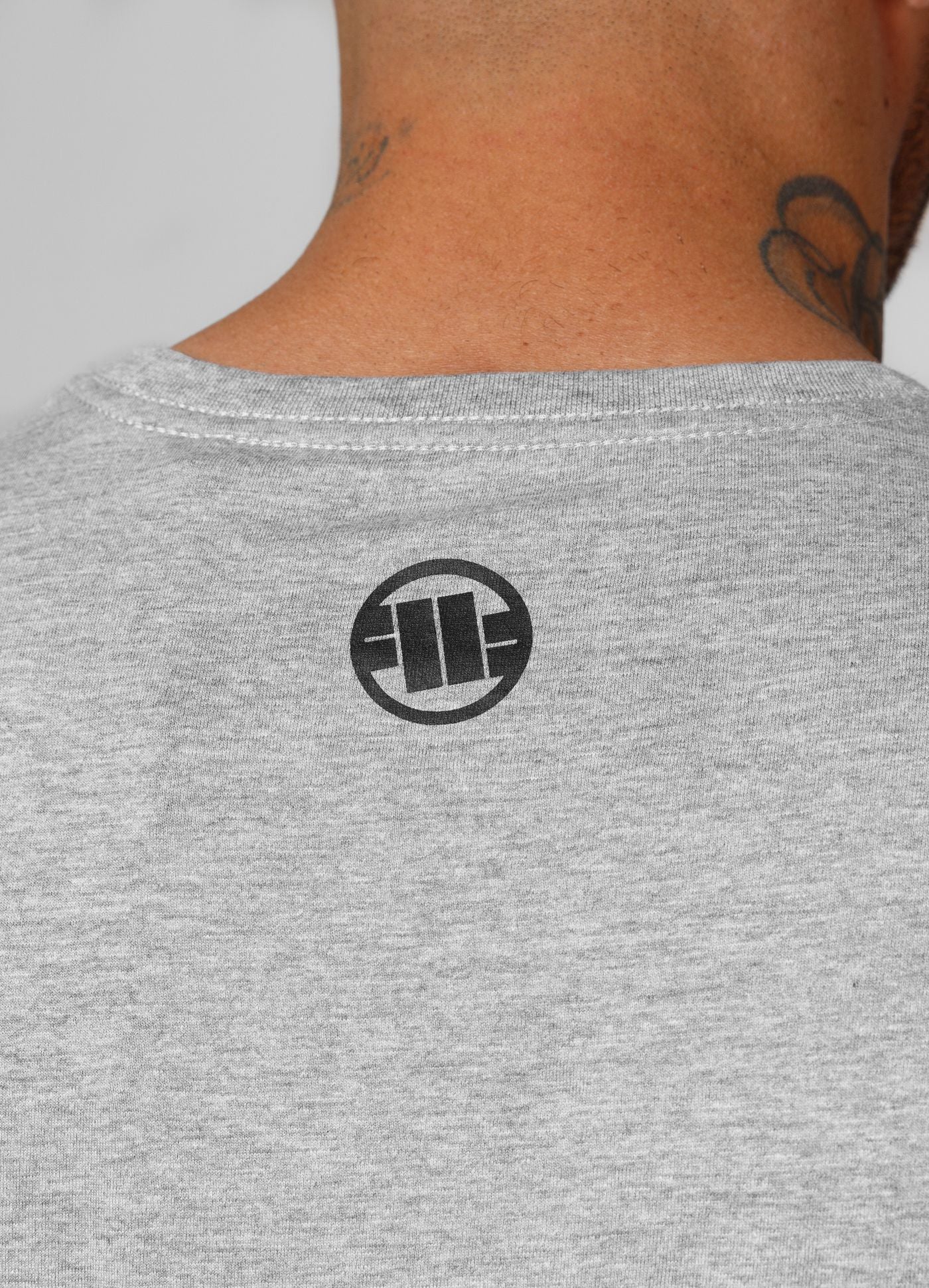 Men's T-Shirt Small Logo AJP - Gray Melange